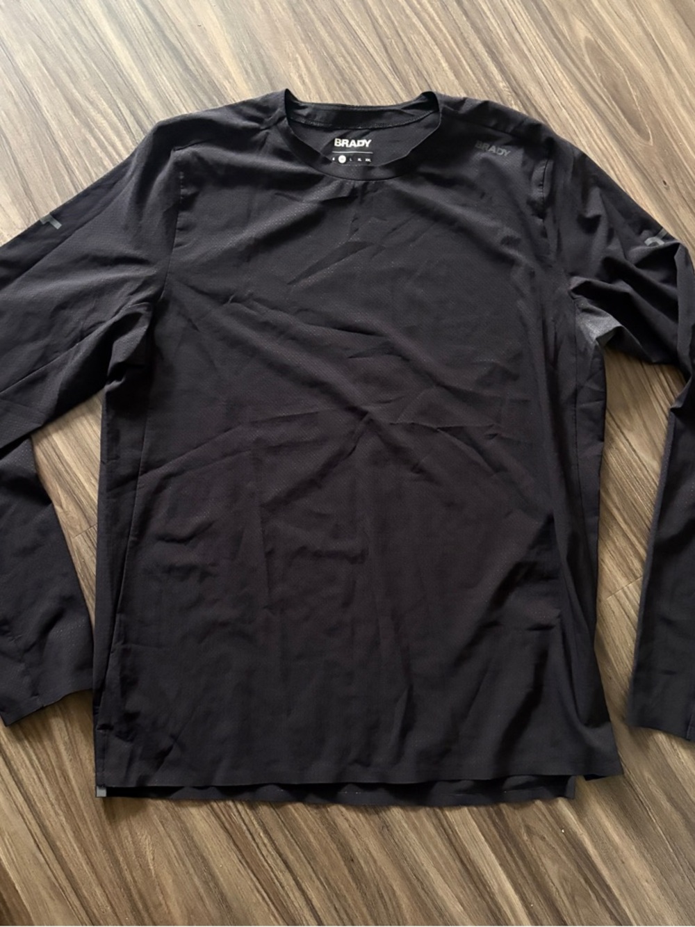 Tom Brady Brandy Long Sleeve Black Athletic Shirt with Thumb Holes